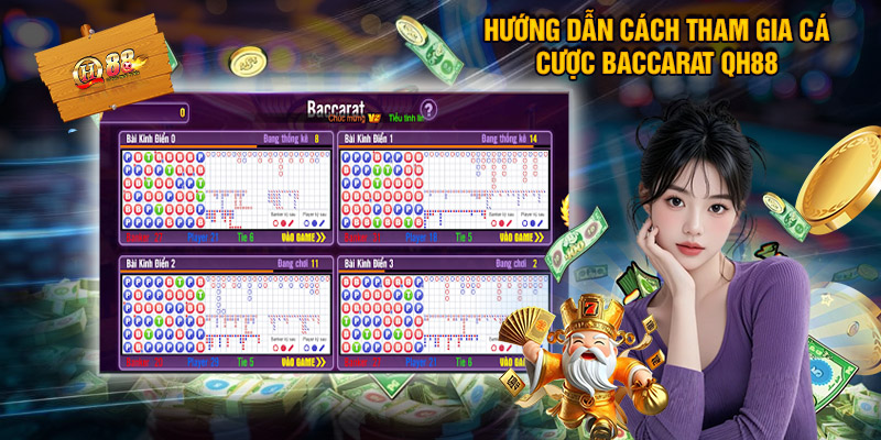 Baccarat QH88 - Trò Chơi Đánh Bạc Online Hấp Dẫn 3 Hướng dẫn cách tham gia cá cược baccarat qh88